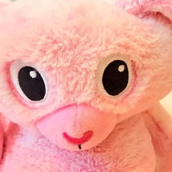 Pink Bunny Plush Adjustable Long Ears Stuffed Animal Easter Gift Cute - Picture 5 of 8